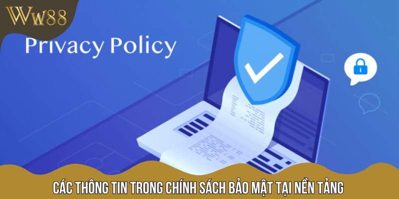 Các thông tin trong chính sách bảo mật tại nền tảng