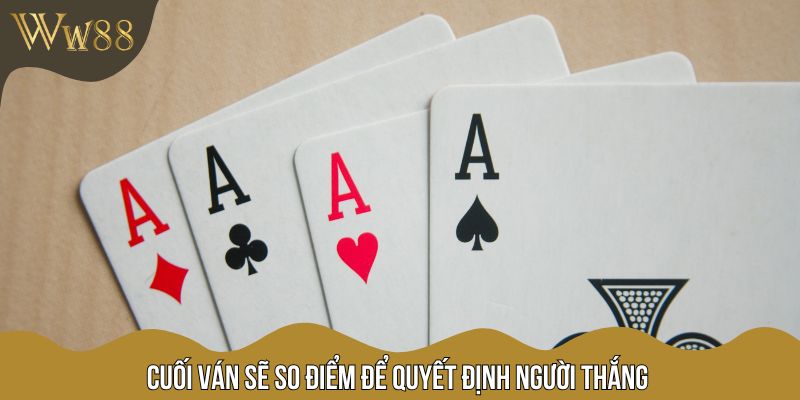 Cuối ván sẽ so điểm để quyết định người thắng