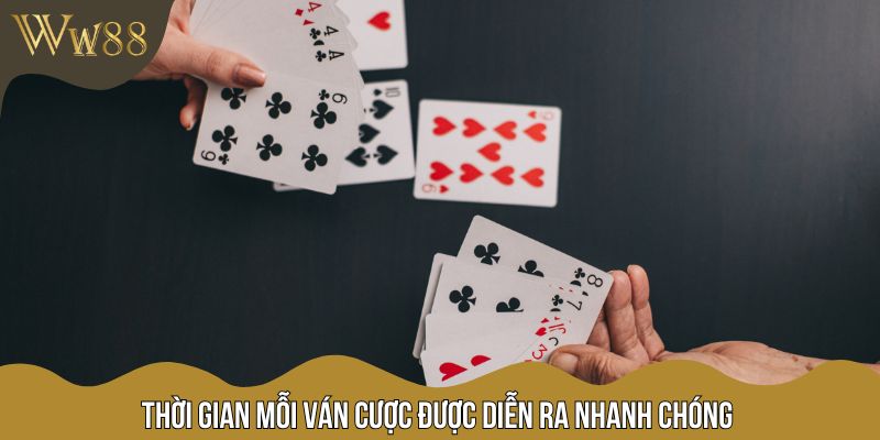 Thời gian mỗi ván cược được diễn ra nhanh chóng