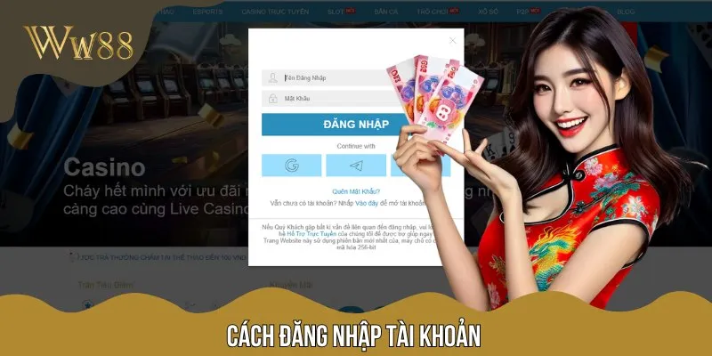 Quy trình đăng nhập vào tài khoản cá cược sau khi đã đăng ký