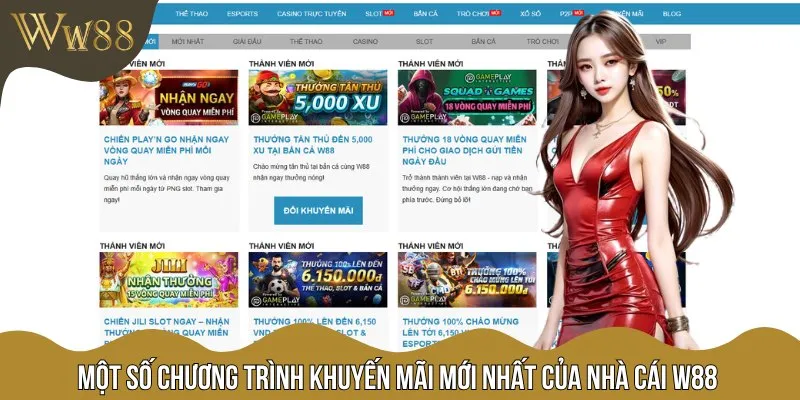 Gợi ý các chương trình ưu đãi đang được nhà cái W88 triển khai