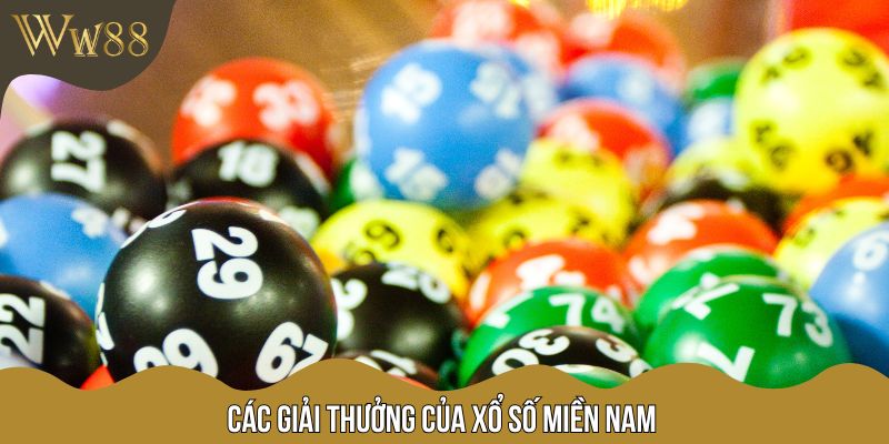 Các giải thưởng của xổ số miền Nam