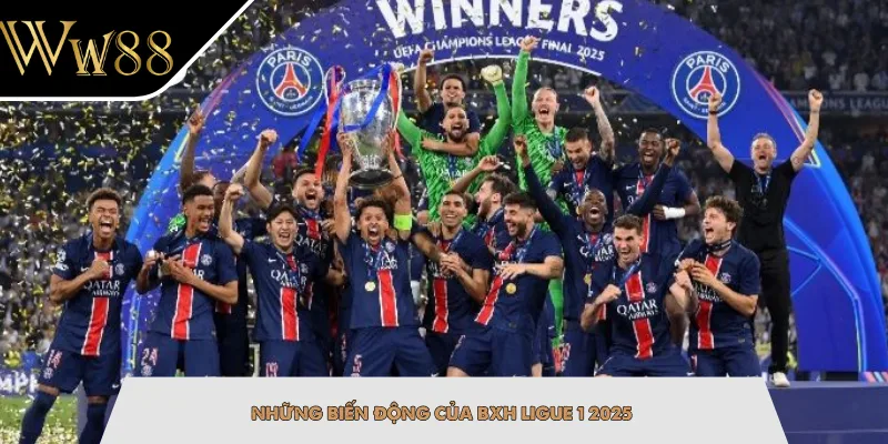 Những biến động của BXH Ligue 1 2025