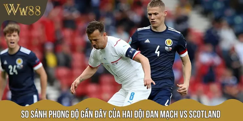 Đan Mạch vs Scotland thể hiện phong độ trái ngược